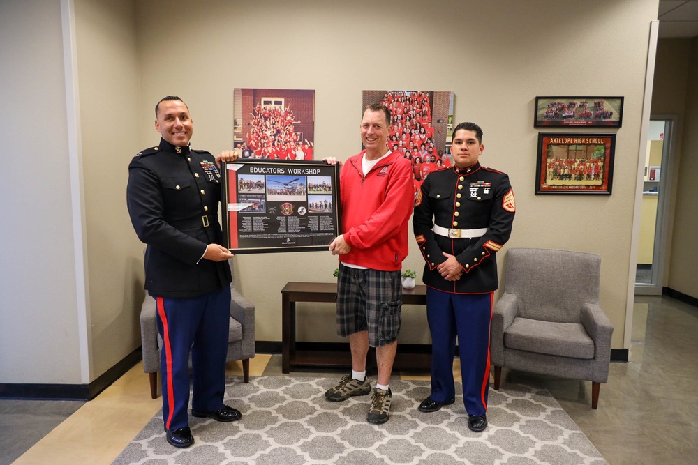 Sacramento Marines Recognize Educators for Attending Educators’ Workshop