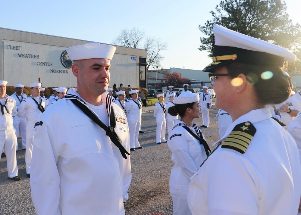 Fleet Weather Center Norfolk Holds Uniform Inspection