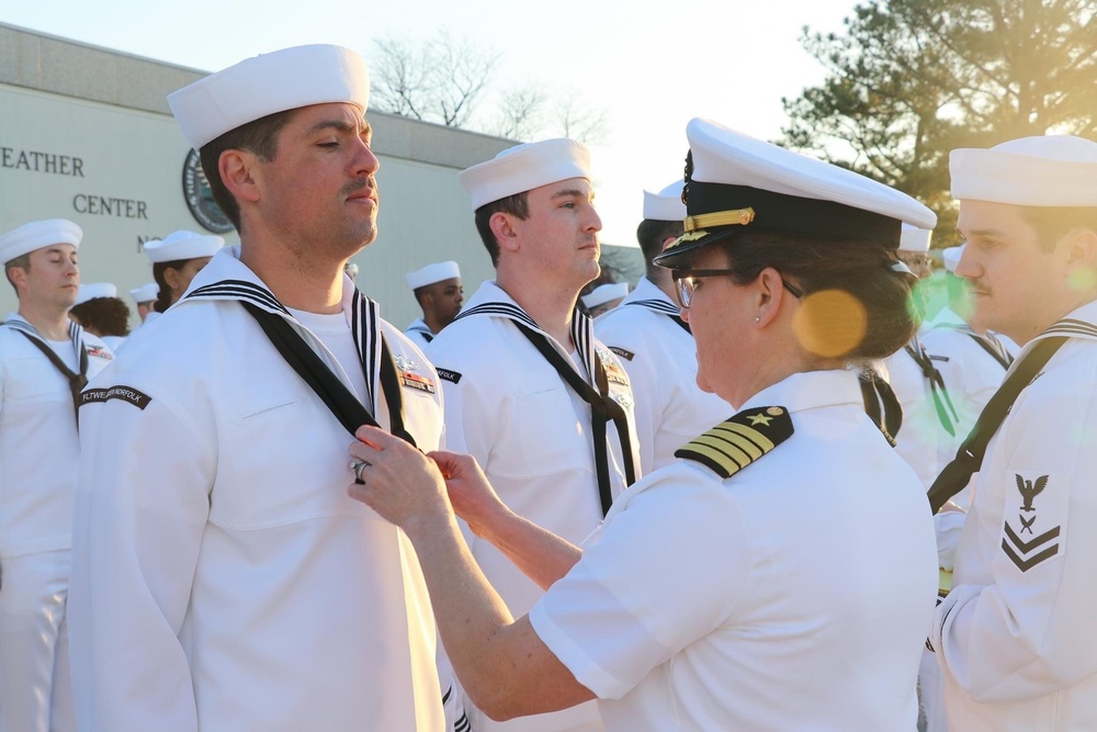 Fleet Weather Center Norfolk Holds Uniform Inspection