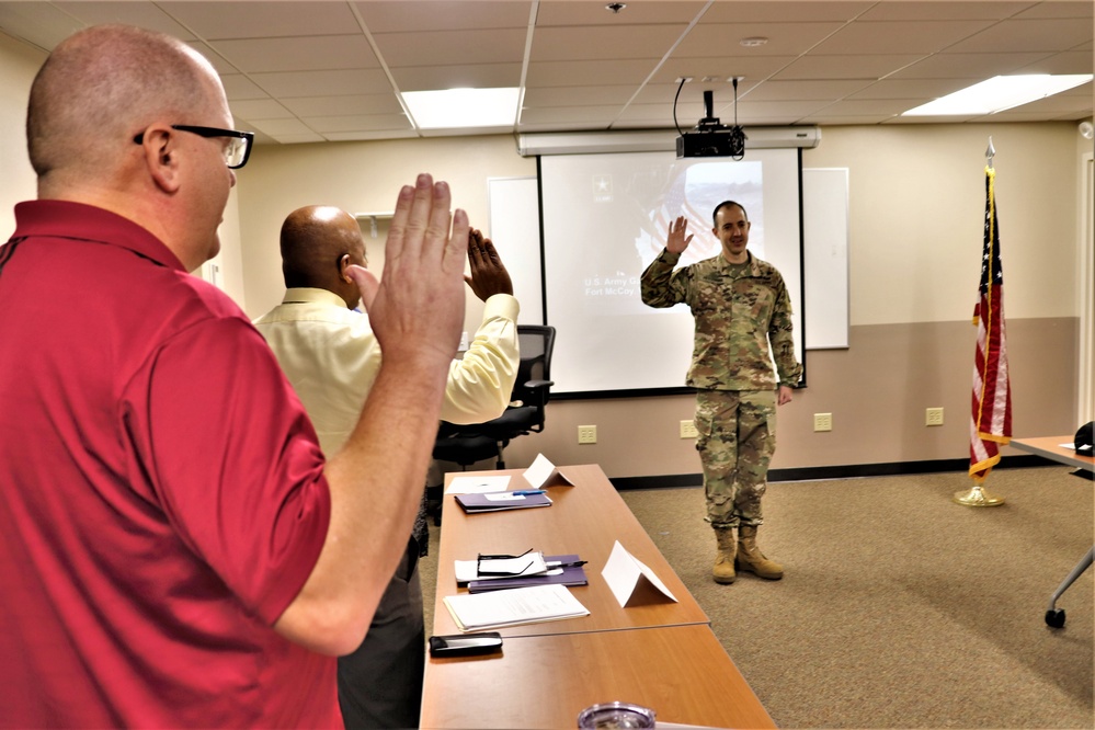 Garrison commander supports new team member onboarding process at Fort McCoy DHR