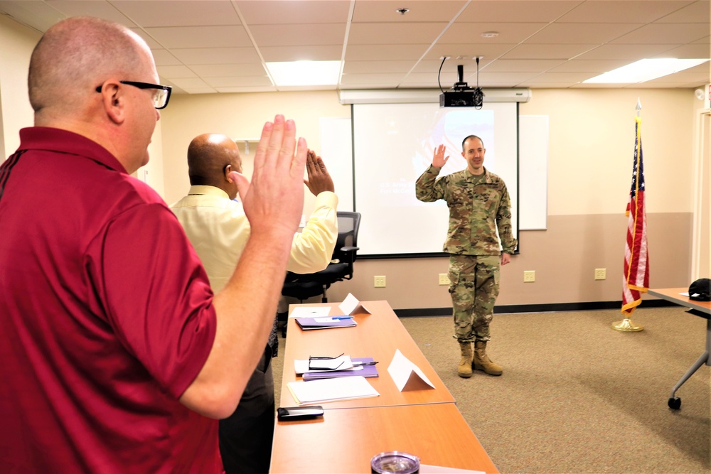 Garrison commander supports new team member onboarding process at Fort McCoy DHR