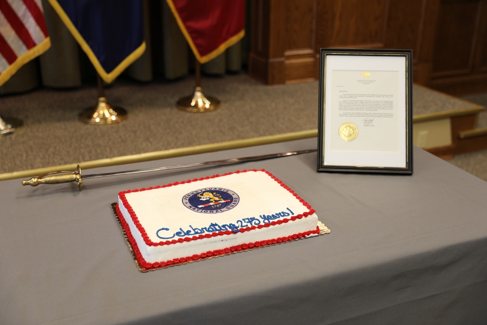 Pa. Guard celebrates 275th birthday