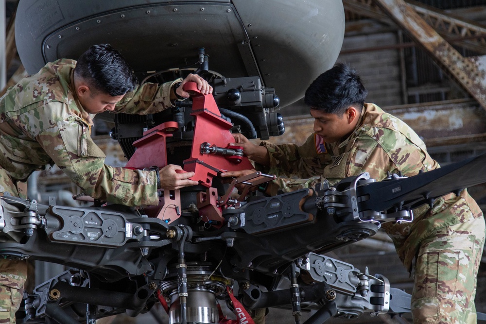 3rd Combat Aviation Brigade Conducts Blade Folding Training