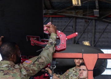 3rd Combat Aviation Brigade Conducts Blade Folding Training