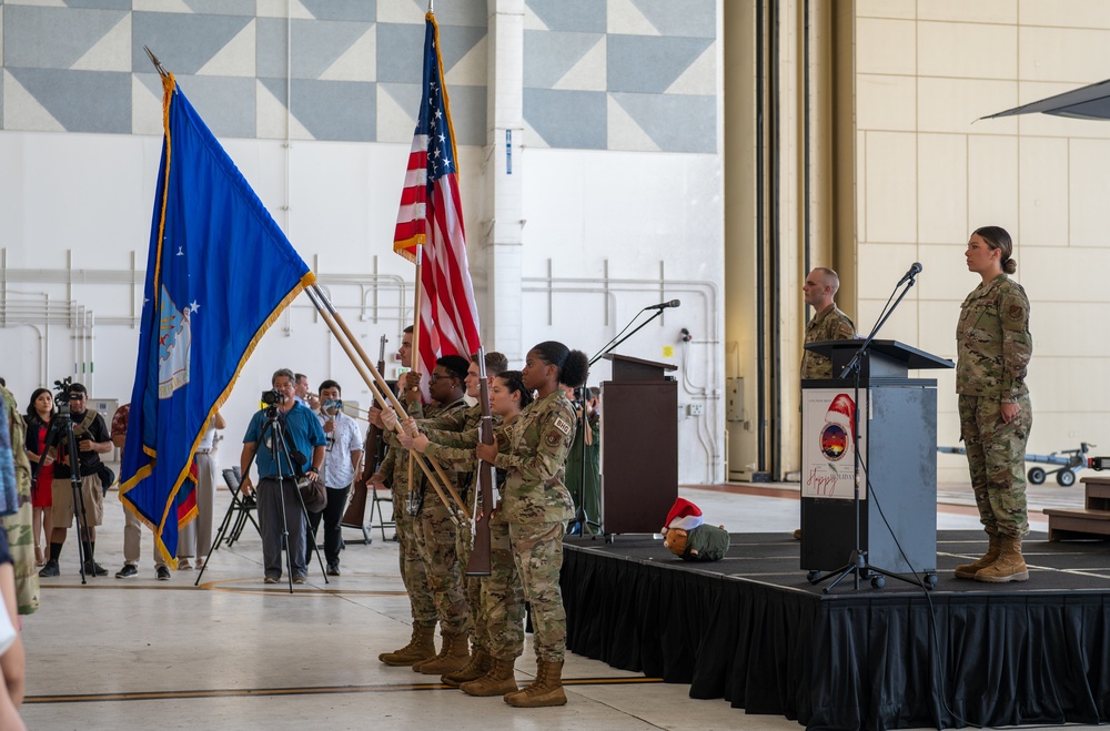 Operation Christmas Drop push ceremony 2022