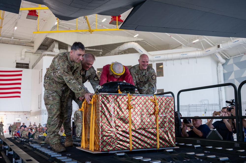 Operation Christmas Drop push ceremony 2022