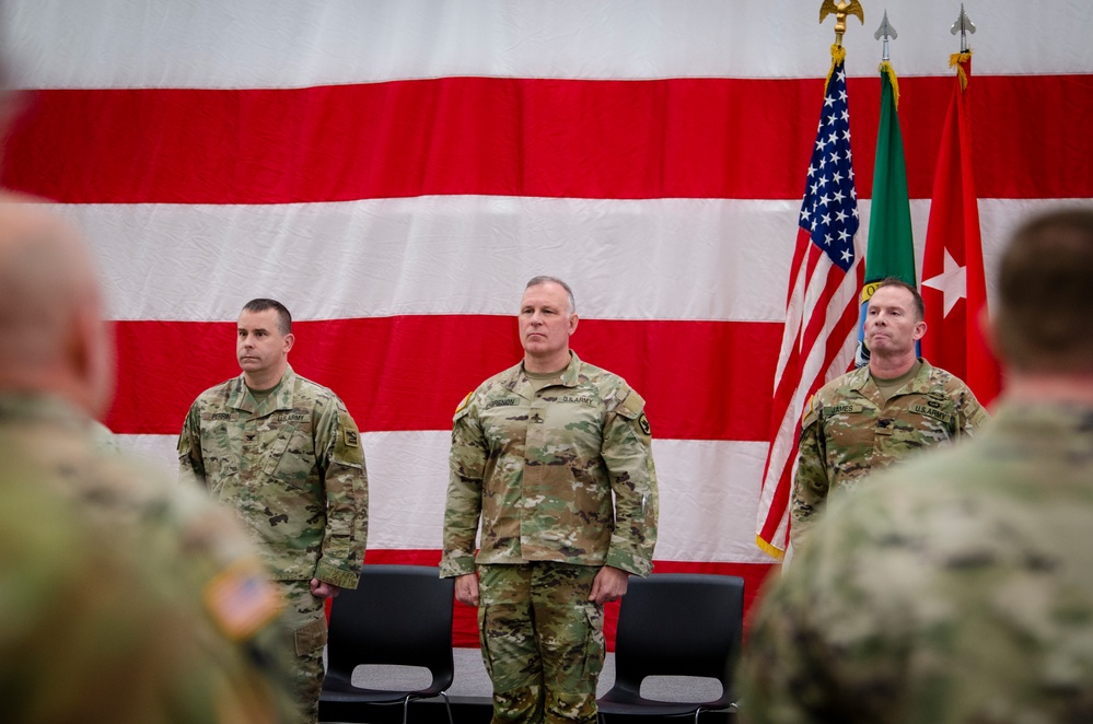 81st Stryker Brigade Combat Team change of command ceremony