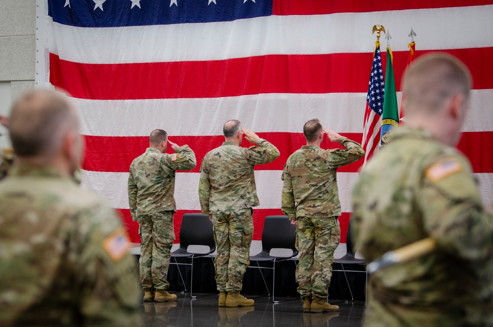 81st Stryker Brigade Combat Team change of command ceremony