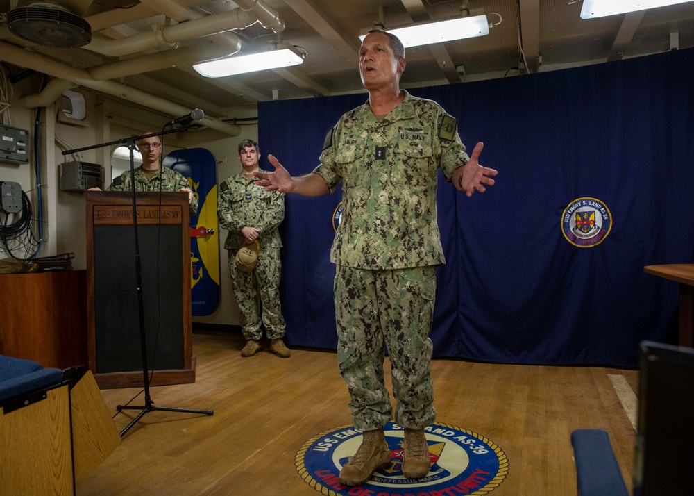 RADM Jablon, Commander, Submarine Forces, U.S. Pacific Fleet Makes Routine Visit to Guam Units