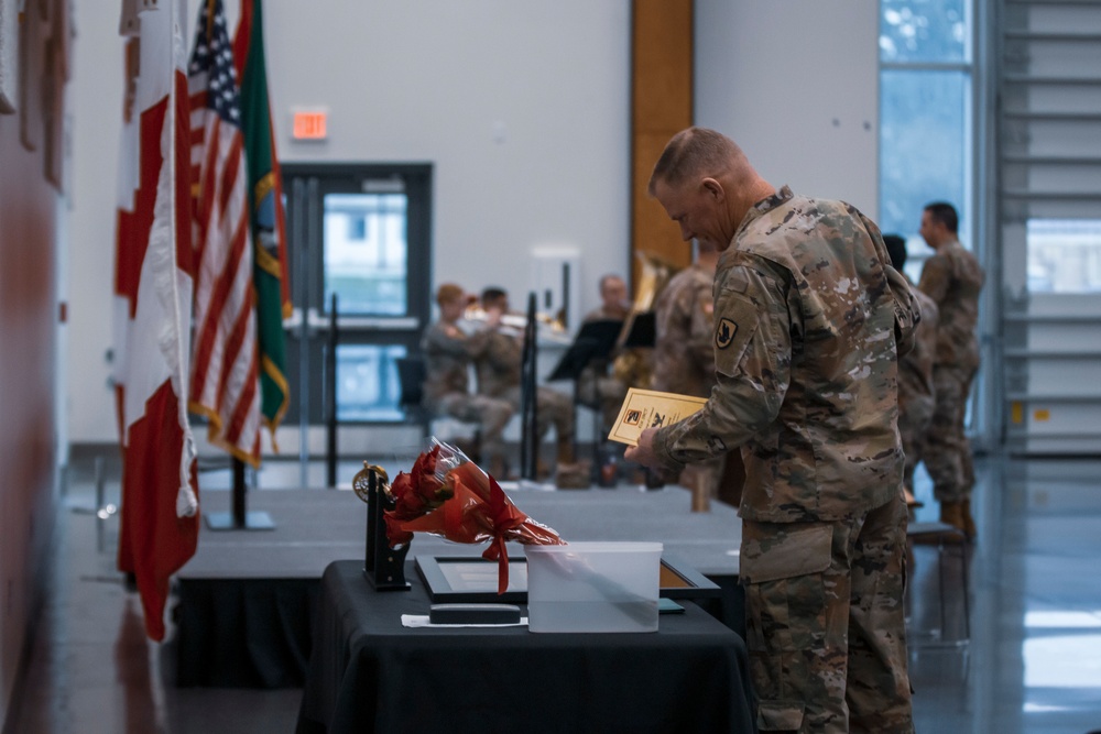 81st Stryker Brigade Combat Team change of command ceremony