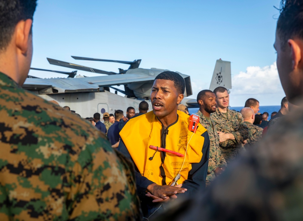 Makin Island Abandon Ship Drill