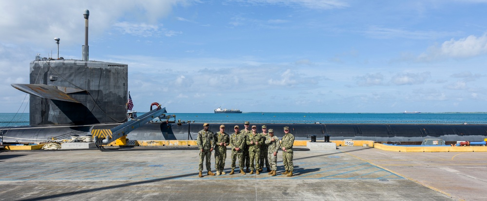 Security Support During USS West Virginia Port Visit at NSF Diego Garcia