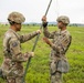 Soldiers conduct signal operations in a field environment