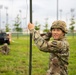 Soldiers conduct signal operations in a field environment