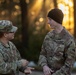 Soldiers discuss an upcoming call for fire exercise.