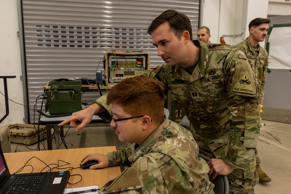 The Combat Aviation Brigades Fire Support Team Operates the Afestabs For a call for fire mission