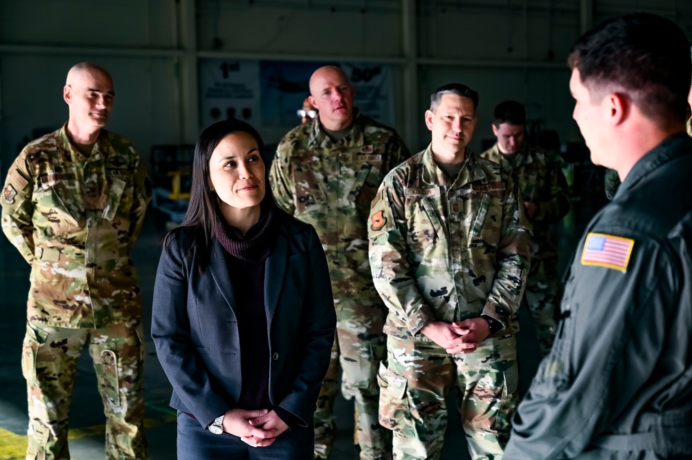 The Honorable Gina Ortiz Jones visits the 305th Air Mobility Wing