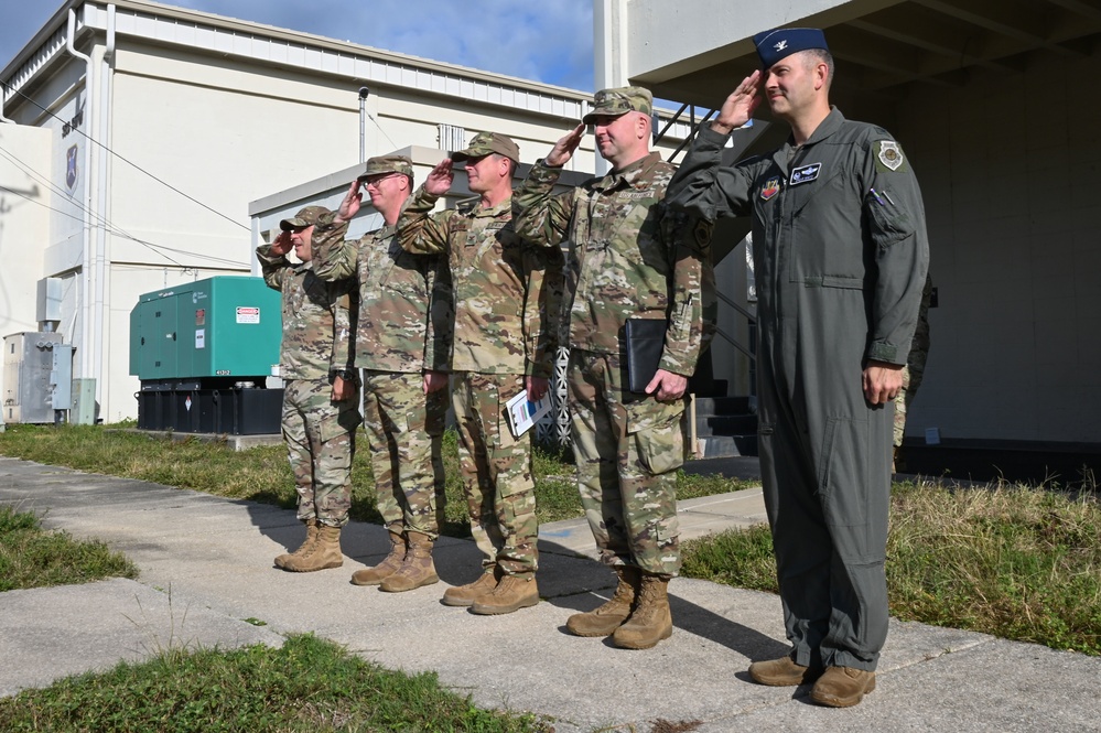 DoD Senior leaders connect with 350th SWW:  Lt Gen O'Brien
