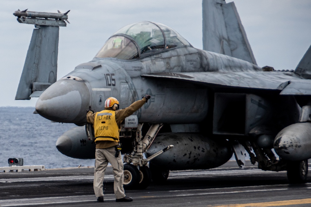 USS Ronald Reagan (CVN 76) conducts flight operations