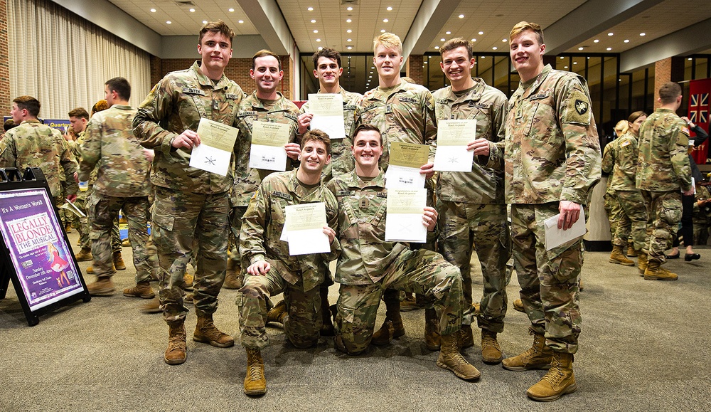 Class of 2023 cadets receive results during Branch Night