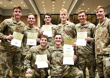 Class of 2023 cadets receive results during Branch Night