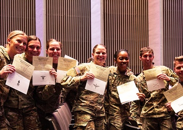 Class of 2023 cadets receive results during Branch Night