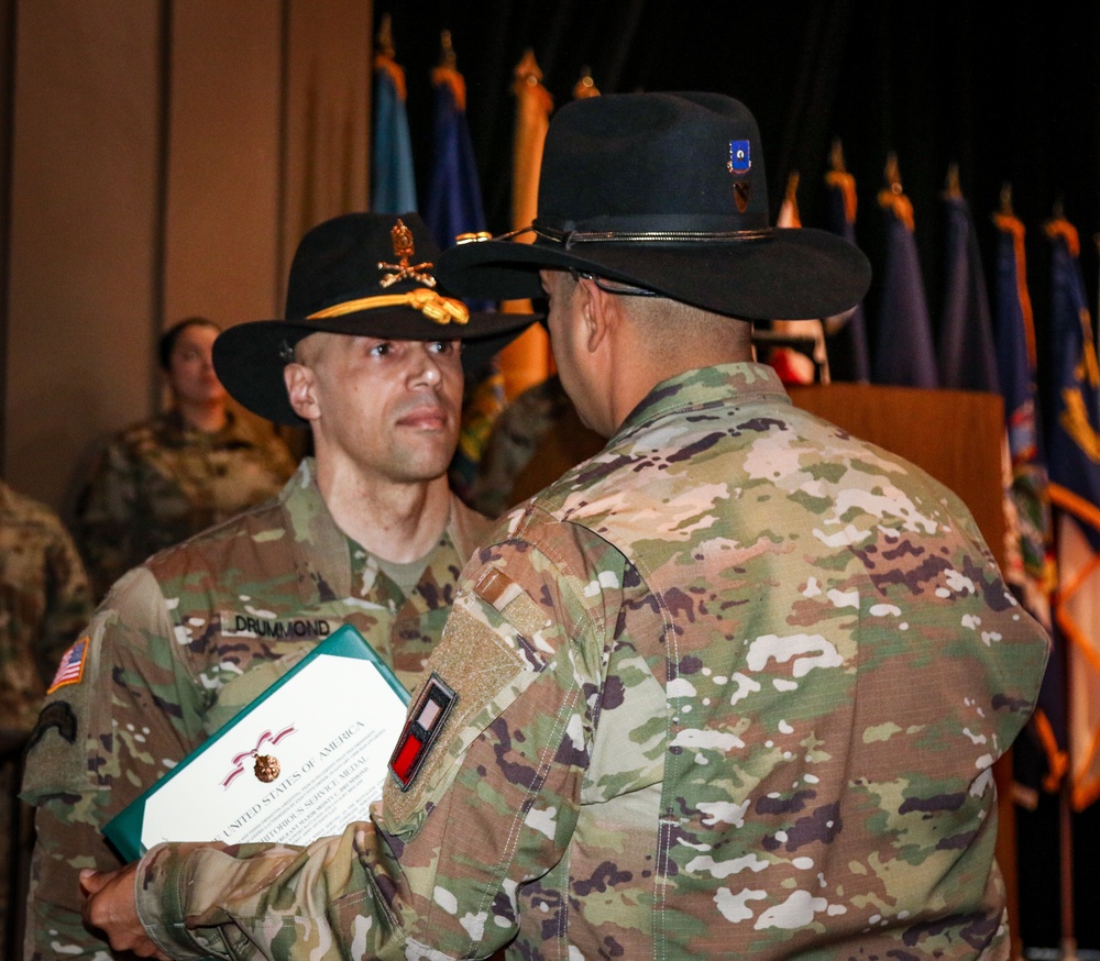 Command Sgt. Major Drummond Relinquishes Responsibility of Packhorse Battalion