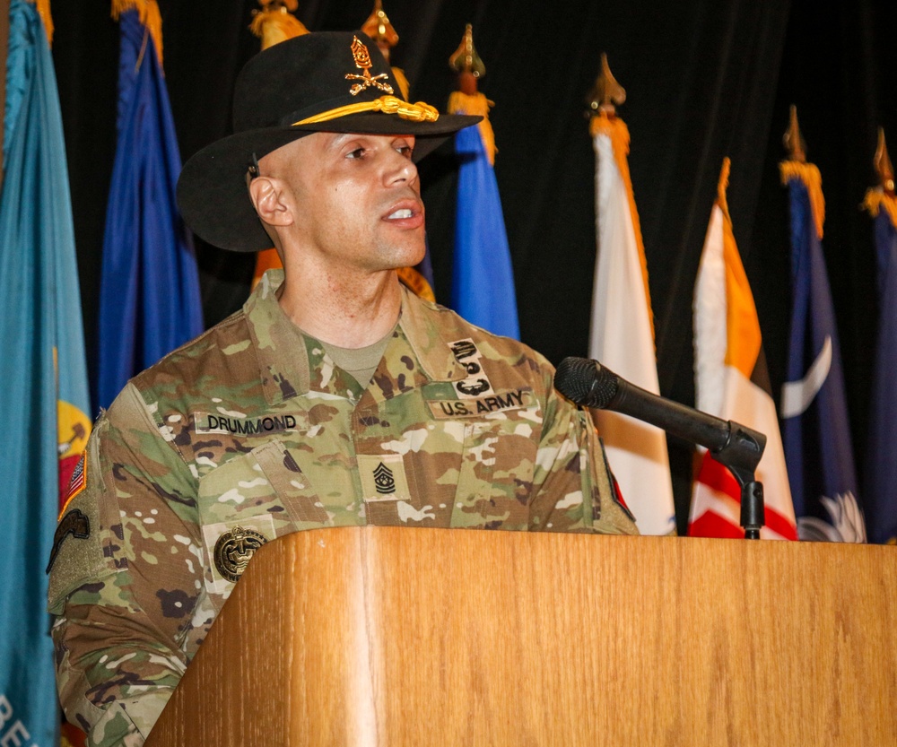 Command Sgt. Major Drummond Relinquishes Responsibility of Packhorse Battalion