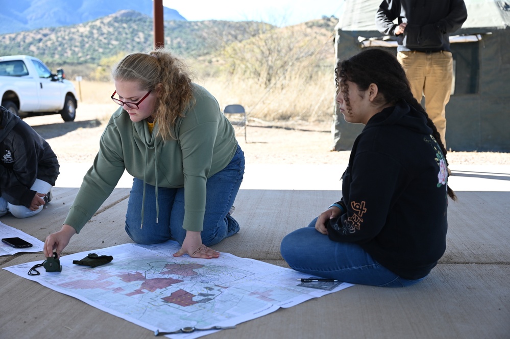 Tombstone High School JROTC trains with USAICoE on non-combat warrior tasks and battle drills