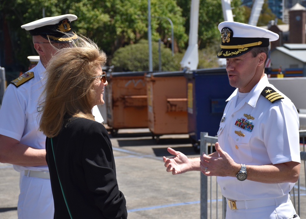 US Ambassador Kennedy tours USNS Mary Sears and Naval Oceanography