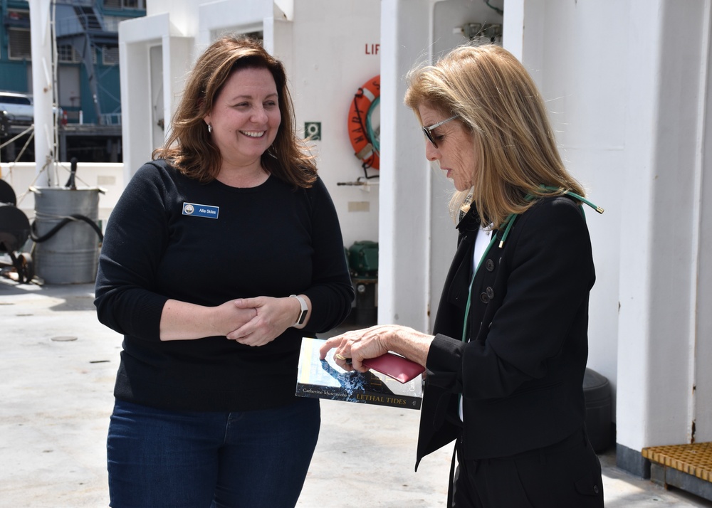 US Ambassador Kennedy tours USNS Mary Sears and Naval Oceanography