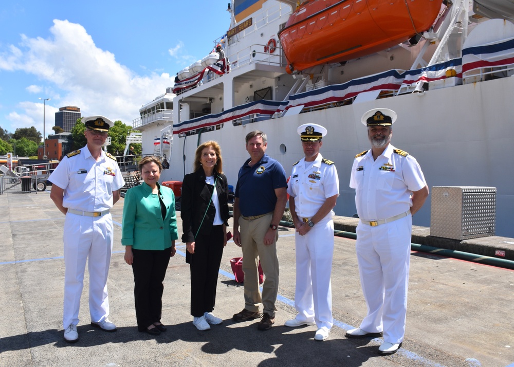 US Ambassador Kennedy tours USNS Mary Sears and Naval Oceanography