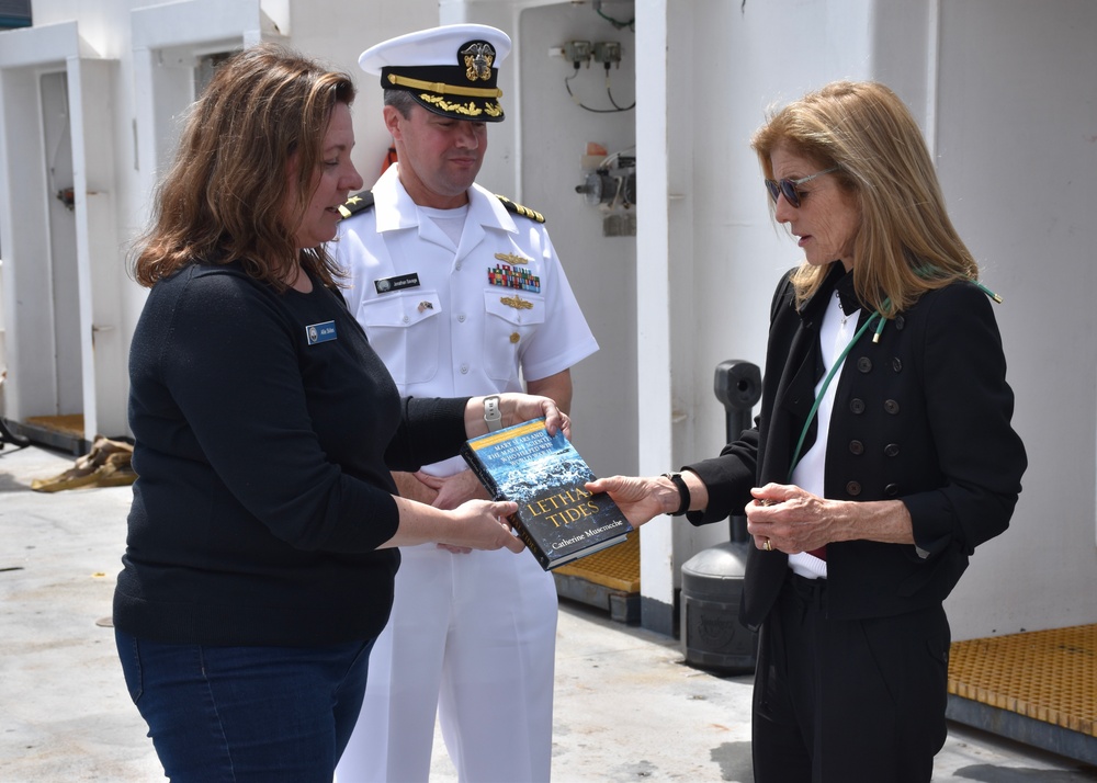 US Ambassador Kennedy tours USNS Mary Sears and Naval Oceanography