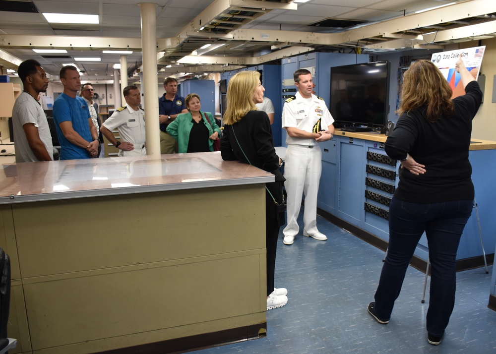 US Ambassador Kennedy tours USNS Mary Sears and Naval Oceanography