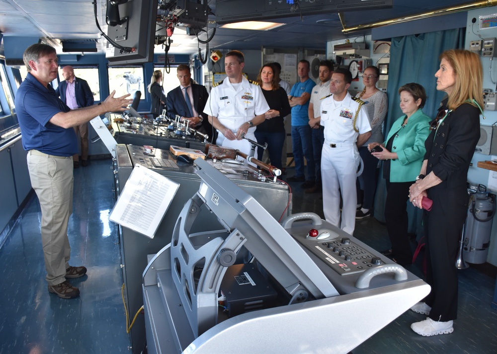 US Ambassador Kennedy tours USNS Mary Sears and Naval Oceanography