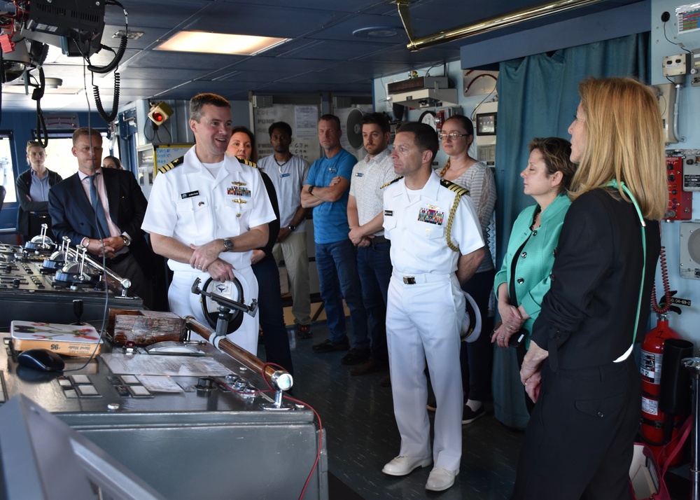 US Ambassador Kennedy tours USNS Mary Sears and Naval Oceanography