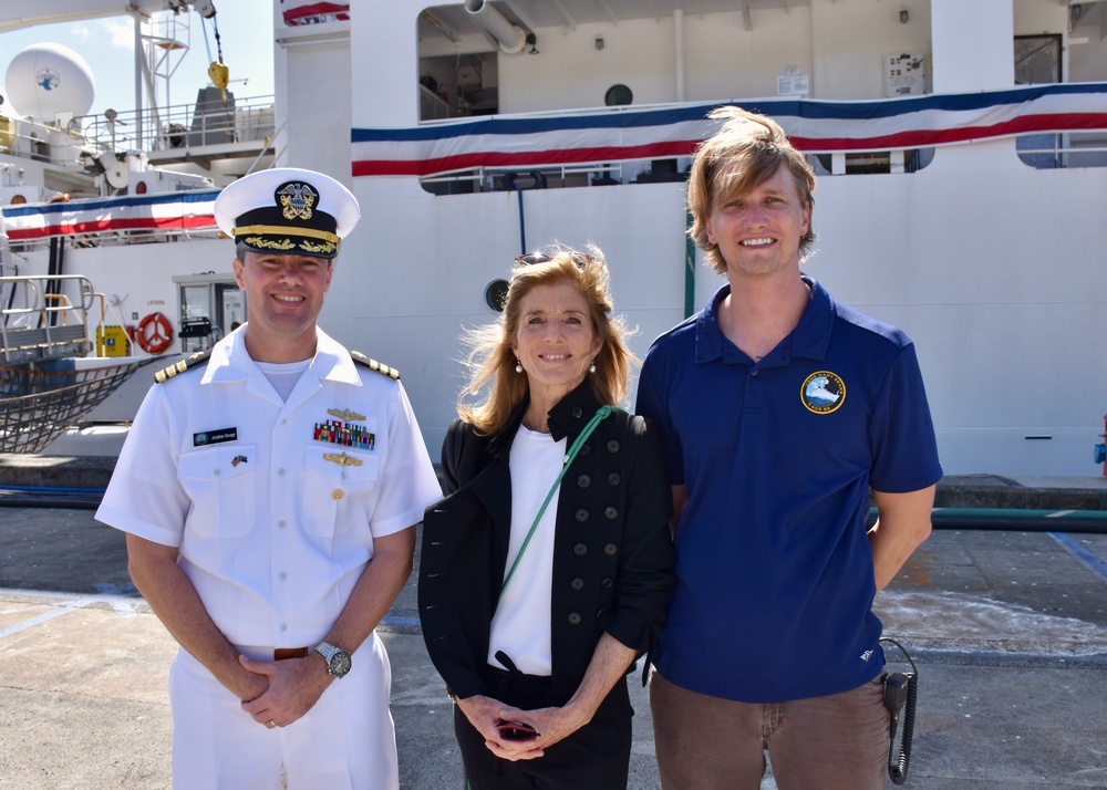 US Ambassador Kennedy tours USNS Mary Sears and Naval Oceanography