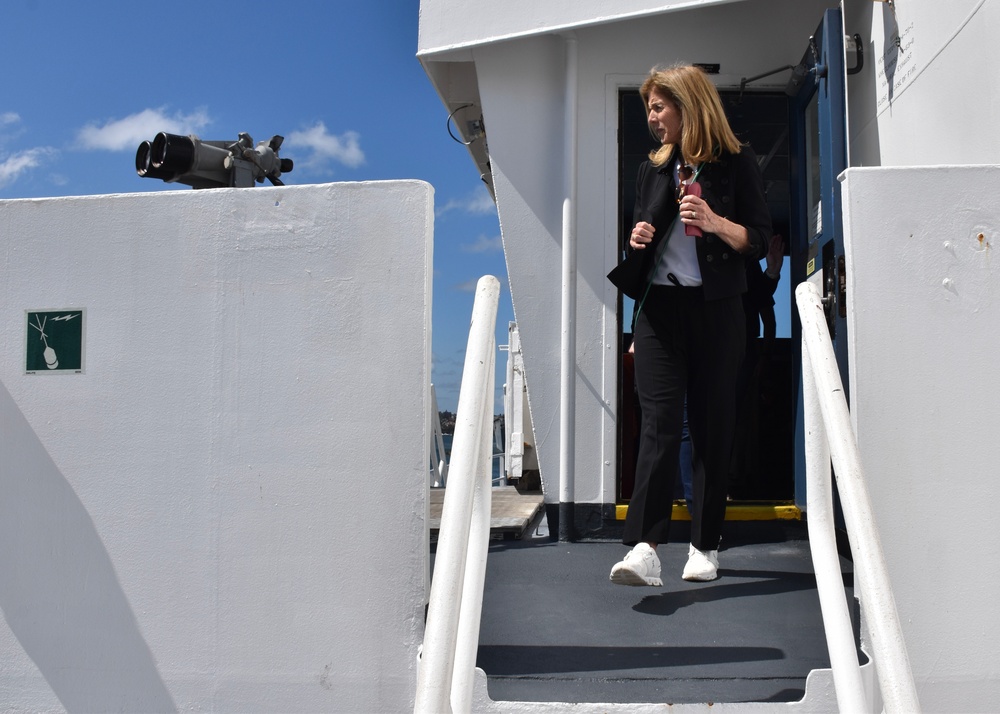 US Ambassador Kennedy tours USNS Mary Sears and Naval Oceanography