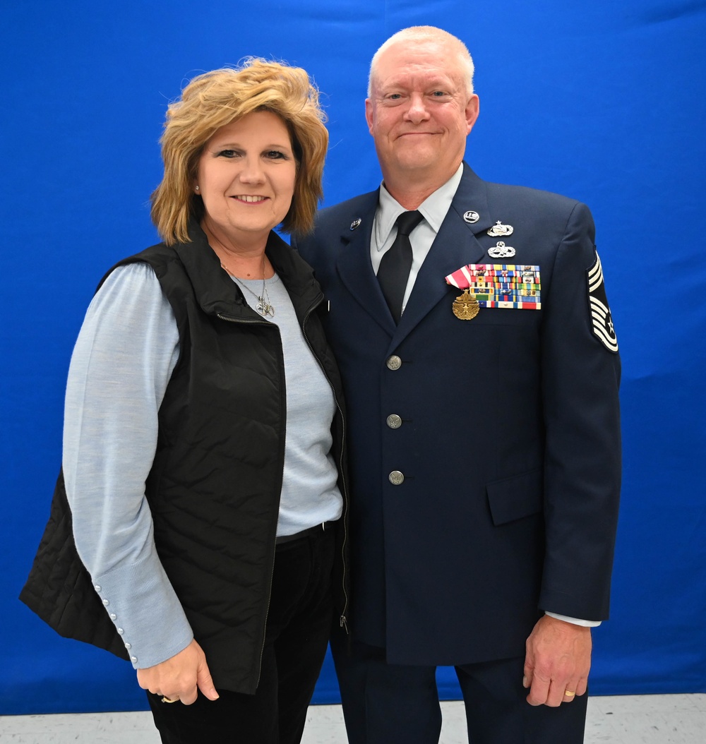 Chief Master Sgt. Douglas R. Lensing retires after serving 39 years