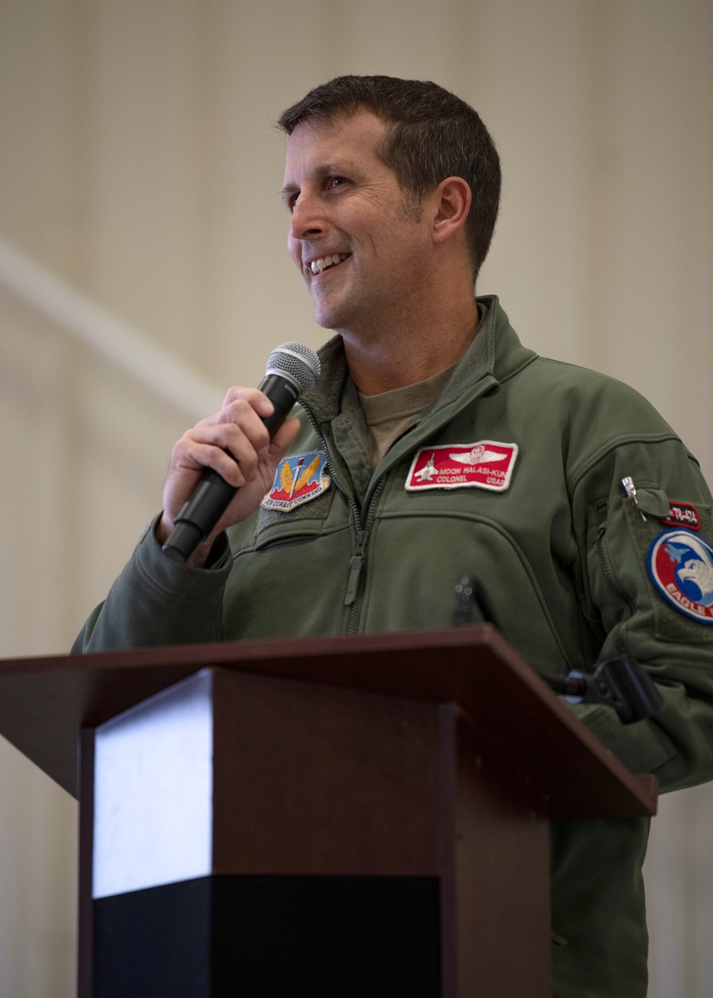 104th Fighter Wing command team holds all call