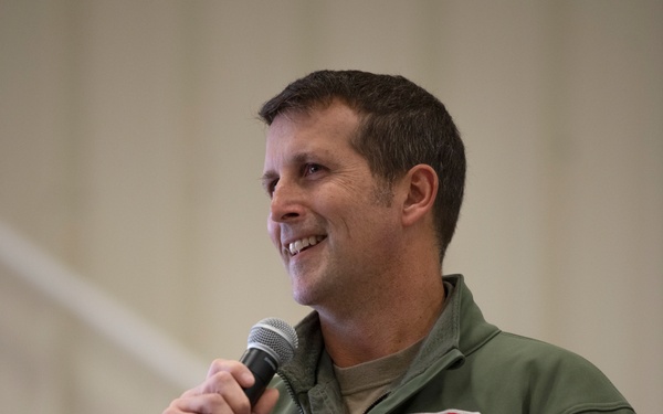 104th Fighter Wing command team holds all call