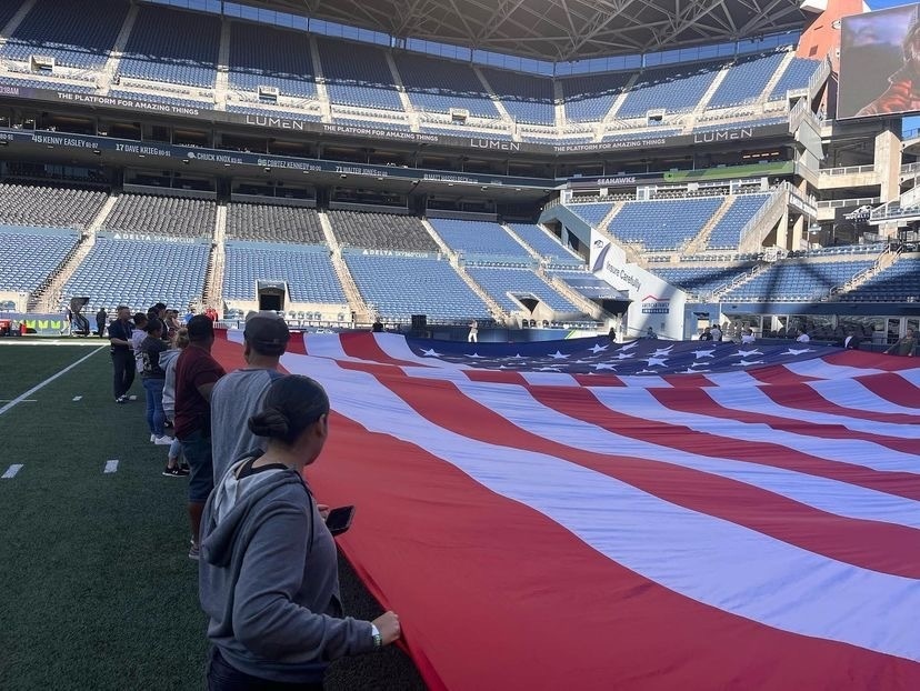 364th ESC at the Seattle Seahawk’s Salute to Service