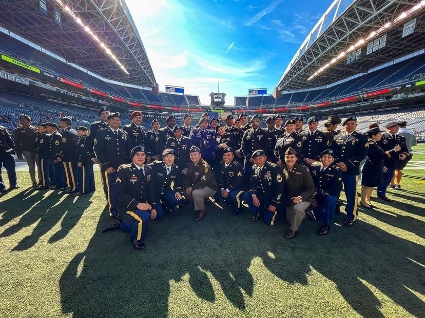 364th ESC at the Seattle Seahawk’s Salute to Service