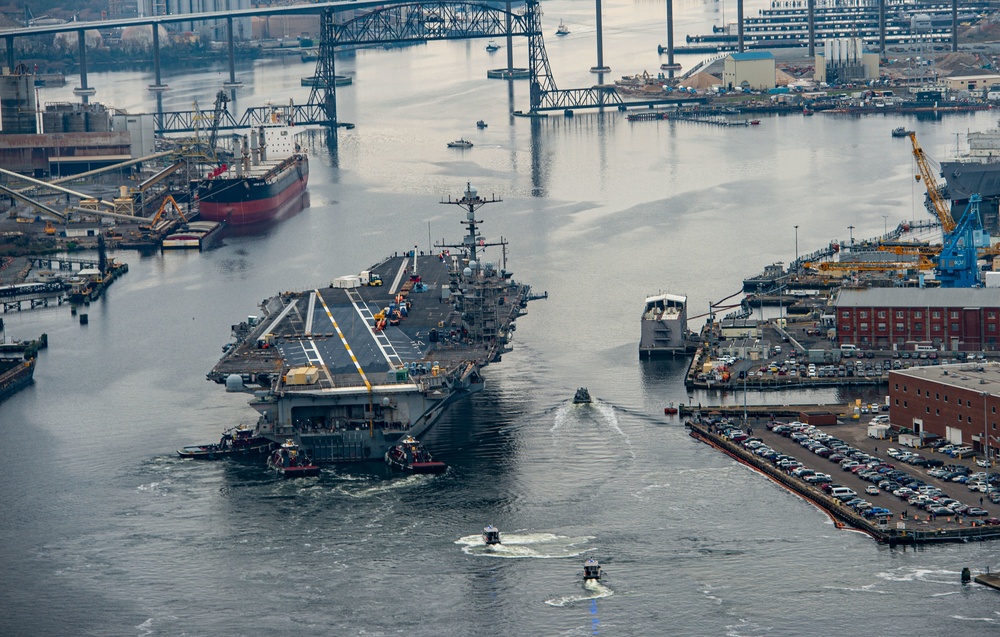 Truman is the flagship of the Harry S. Truman Carrier Strike Group and is currently in port aboard Naval Station Norfolk.