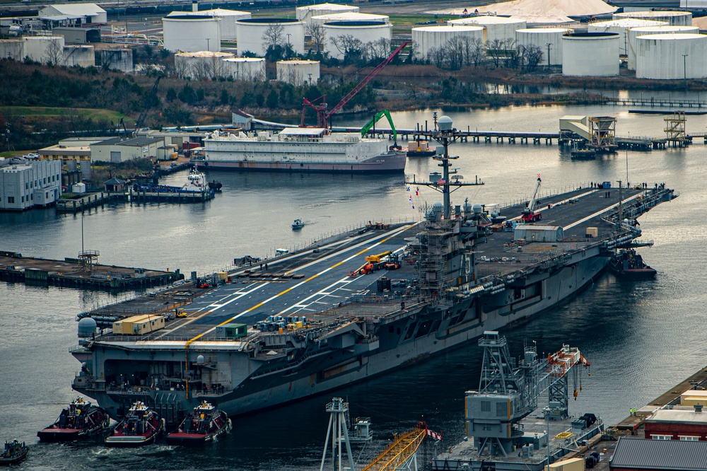 Truman is the flagship of the Harry S. Truman Carrier Strike Group and is currently in port aboard Naval Station Norfolk.