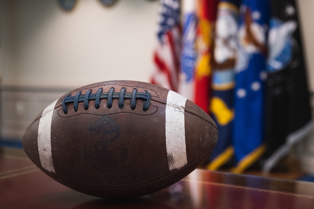 U.S. Naval Academy Football in SECDEF Office