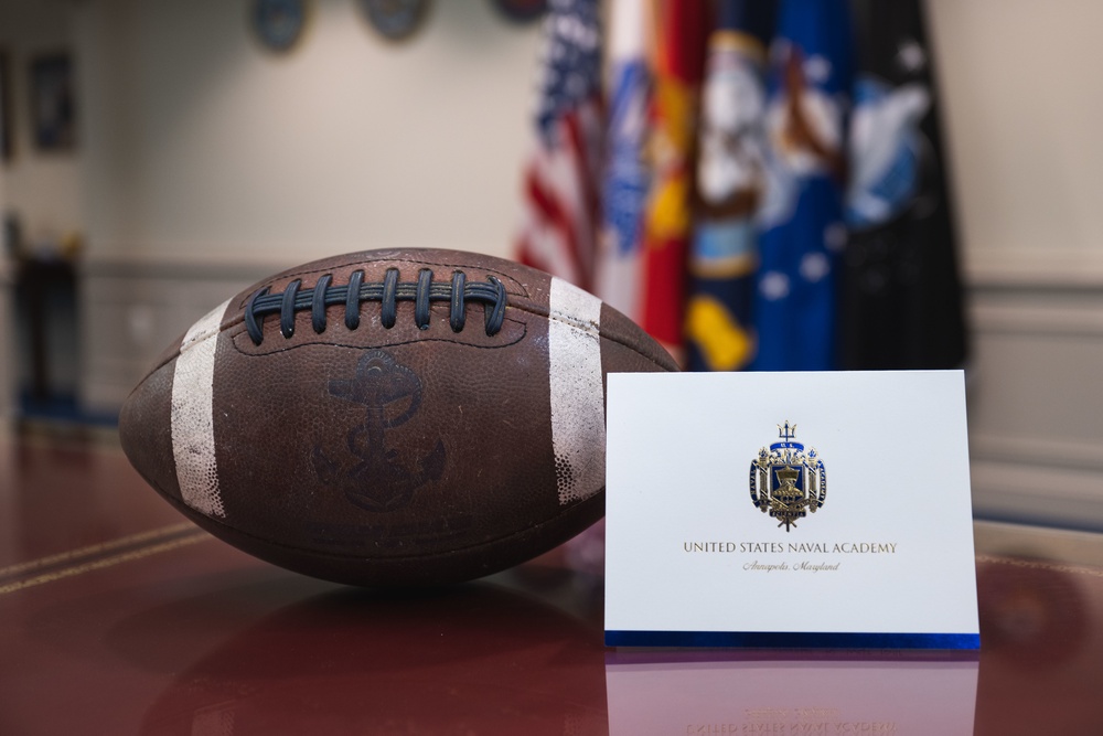 U.S. Naval Academy Football in SECDEF Office