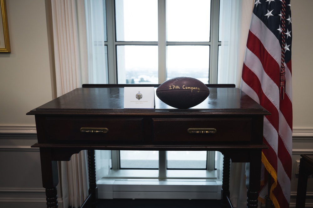 U.S. Naval Academy Football in SECDEF Office