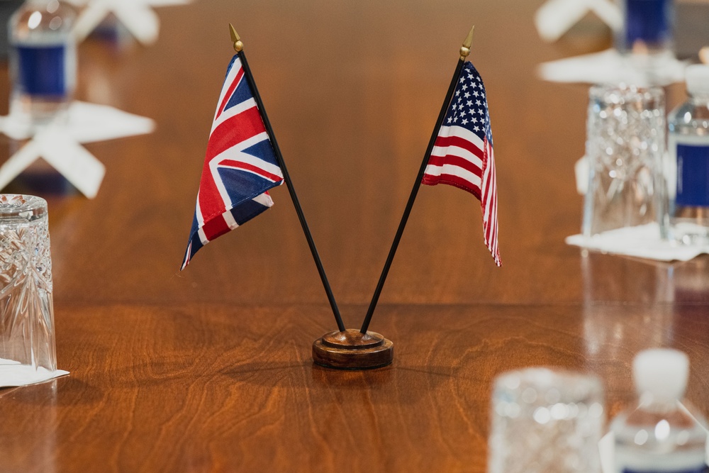 SECDEF Hosts British Secretary of State for Defense in Bilateral Exchange