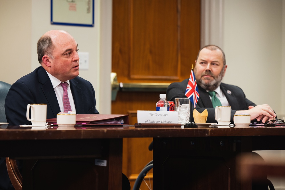 SECDEF Hosts a Trilateral Defense Ministerial Meeting with UK and Australia